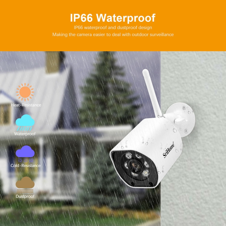 SriHome SH034C 4.0MP AI Humanoid Tracking WiFi Outdoor Surveillance Camera SriHome SH034C 4.0MP AI Humanoid Tracking WiFi Outdoor Surveillance Camera